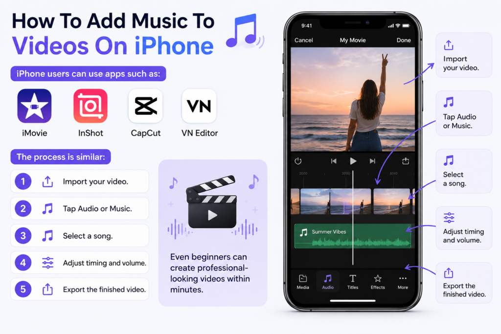 how to add music on iPhone